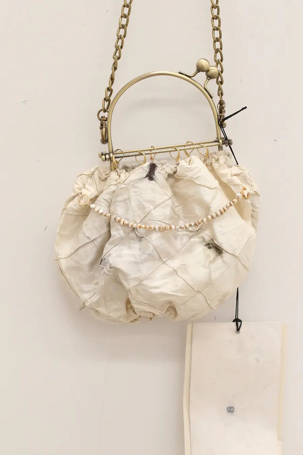 MUTEDANCE Off-White Diamond Sling Bag MD22SS101 PM40